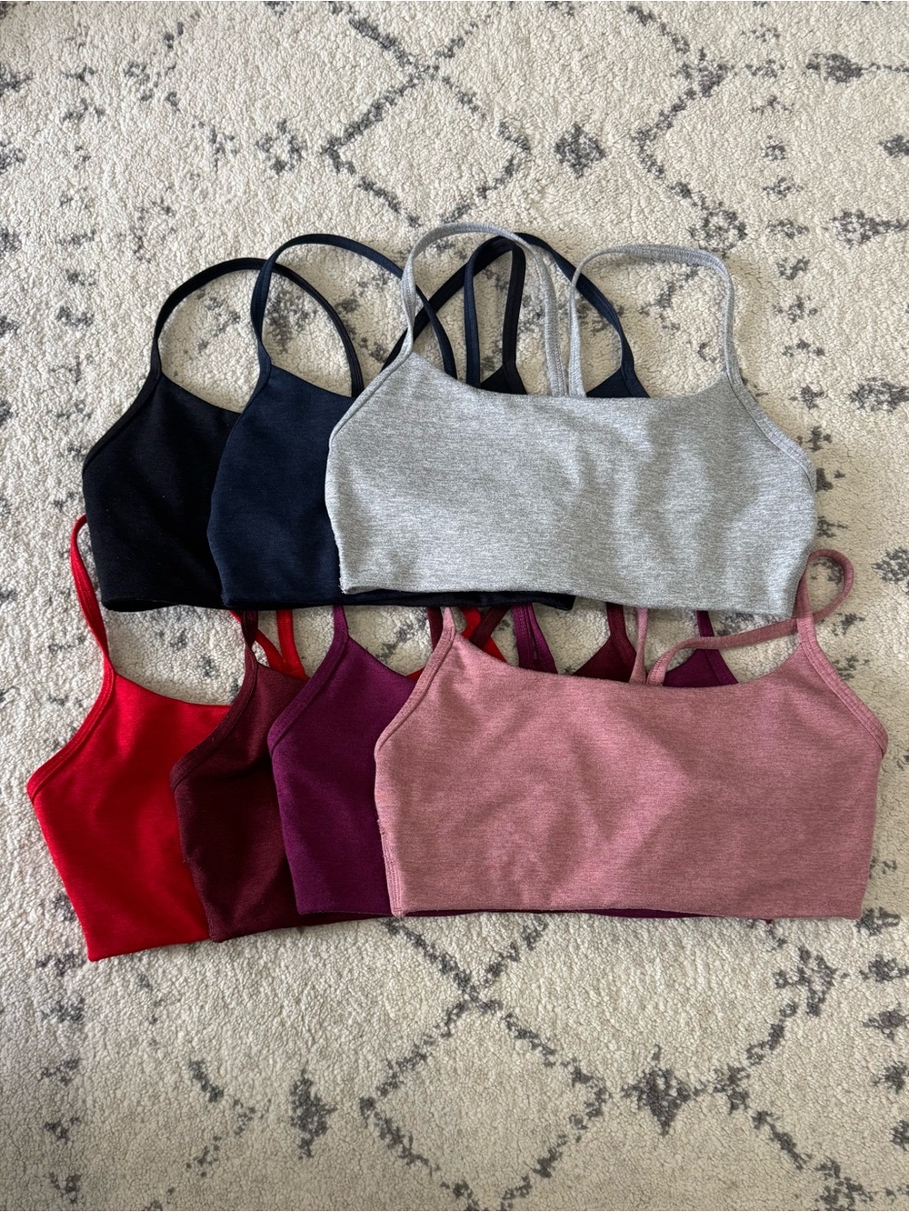 7 Old Navy CloudComfy Sport Bra Y Racer Back Tank Top
